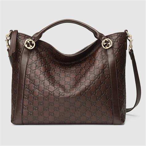 brown structured gucci bag|gucci dark brown leather bag.